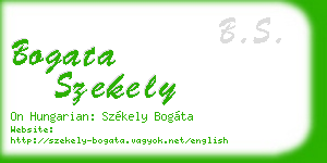 bogata szekely business card